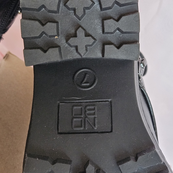 NOBO Black Combat Boots - Picture 6 of 7